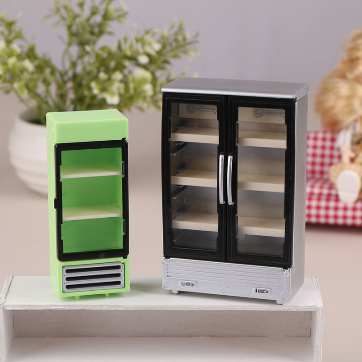 1/12%20Dollhouse%20Simulation%20Refrigerator%20Freezer%20Model%20Dollhouse%20Mini%20Furniture%20Accessories%20Dolls%20House%20Decoration%20Toys%20-%20Image%203