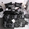 3pcs Duvet Cover Set with Pillow Case Double Comforter Bedding Set Quilt Cover Queen/King Couple or Single Bed. 
