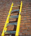 Power Safe Fiberglass Ladder Tested At 90000 Volts And Protect Against Electric Shocks. 