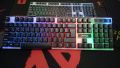 RGB GAMING KEYBOARD With multi color light effect, works in mobile and computer. 