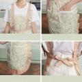 1Pc Kitchen Household Cooking Canvas Apron Women Oil-Proof Waterproof Adult Waist Fashion Coffee shop Flower shop Overalls Apron. 