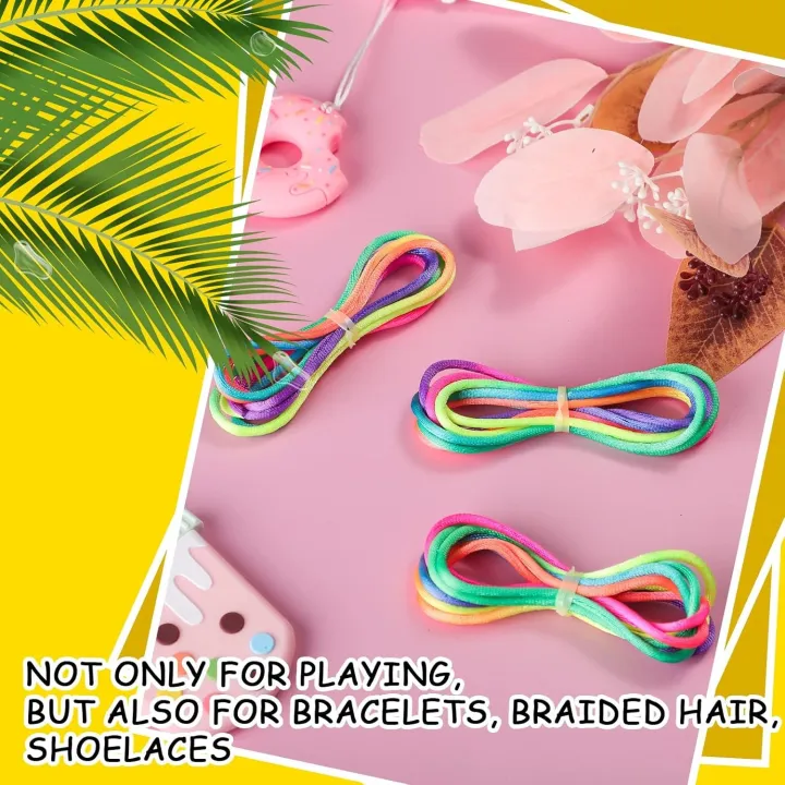 Rainbow%20Cats%20Cradle%20String%201.6M/63%20Inch%20Long%20Rainbow%20Colourful%20Finger%20Rope%20Chinese%20Finger%20String%20Games%20Toy%20for%20Kids%20-%20Image%206