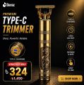 Vintage T9 Hair Trimmer Electric Hair Clipper Haircut trimmer For Men Type-C Metal Body.