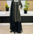 3Pcs Suit For Women/Designer 3pec Dress For Girls/Eid Collection For Women 2023 3pc beautiful dress Shirt plazo duppata Size medium. 