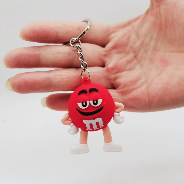 Cartoon%20Chocolate%20Bean%20Keychain%20Resin%20Doll%20Couple%20Key%20Chain%20Men's%20and%20Women's%20Jewelry%20Bag%20Pendant%20Children%20Lovely%20Keychain%20-%20Image%205