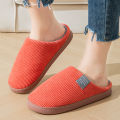 Women's Thick-Soled Soft-Soled Household Slippers Household Plush Slippers Non-Slip Warm Slippers Indoor Winter. 
