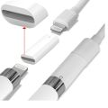 Connector Charger for Apple Pencil Adapter Charging Cable Cord for Apple iPad Pro Pencil Easy Charge Charger Accessories.