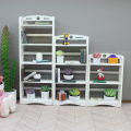 Mini Antique Shelf Ornaments Dollhouse Simulation Display Stand Storage Shelf Model Doll Furniture Micro Scene Decor Props. 