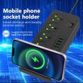 10-Port Type-C USB Power Strip EU US UK Plug Wireless Phone Charger Fast Charging Extension Socket  With Switch And Timer. 