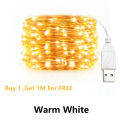 10/20/30M USB LED String Lights Copper Silver Wire Garland Light Waterproof Fairy Lights For Christmas Wedding Party Decoration. 