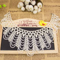 Pearl Beaded Lace Trim Collar Ribbons Women Necklace Jewelry for Clothes Wedding Dress. 