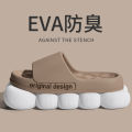 Men Trend New Summer Slippers Soft Non-slip Sole Cloud Sandals for Home Beach Indoor Outdoor. 