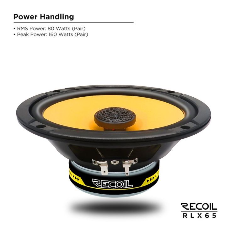 Recoil 6.5 2 way coaxial speaker