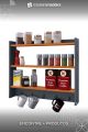 Wall mounted spice Rack, Kitchen organizer, Kitchen accessories. 