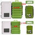 SAMOLLA Double-Sided Compact Tackle Box - Streamline Fishing with Durable, Versatile Organizer for Lures, Hooks, Baits. 