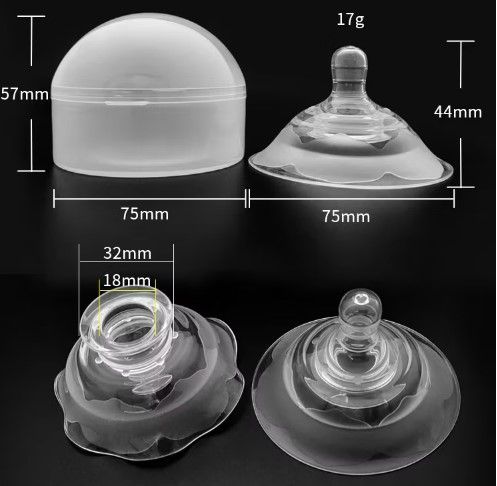 Double layer Nipple Shield Premium Quality Silicone  for Breastfeeding Mother Wiyh Box