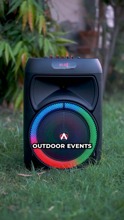 Audionic Speaker Mehfil MH-750 Portable Speaker with Mic, Wireless Speaker great as a Karaoke Speaker, 40W Bluetooth Speaker, Speaker with 3600mAh, Trolly Speakker with  Wireless MIC