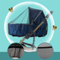 Mosquito Net For Stroller Portable Mini Crib Bug Net Washable Fine Mesh Cover with Elastic Edge for Stroller Bassinet.