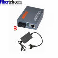 20KM Gigabit Fiber Optical Media Converter HTB-GS-03 1000Mbps  Single Fiber SC Port External Power Supply Optical fiber transmit. 