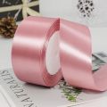 22meters/Roll 4cm Satin Ribbons Crafts Bow DIY Gift Wrap Wine Red Orange Yellow Green Blue Purple Black Gray Gold White Ribbons. 