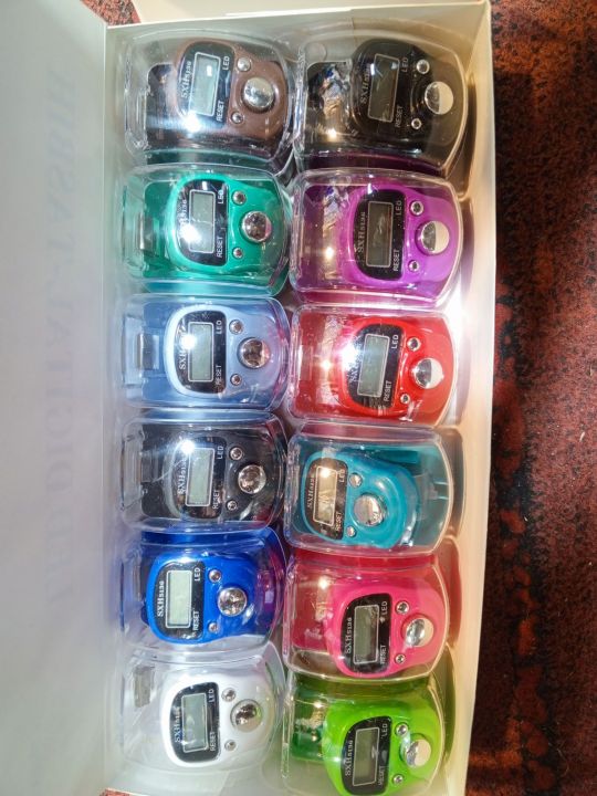 Pack of 1 digital light tasbeeh counter available in (12) different colors tasbeeh with led light tasbeeh counter