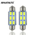 4x for VW Bora Caddy Golf III V Jetta NUMBER PLATE LIGHT LED 39mm c5w for Samsung 6-SMD Error Free White and Crystal Blue.