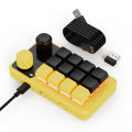 Programming Macro Custom Knob Keyboard RGB 3 Key Copy Paste Mini Button Photoshop Gaming Keypad Mechanical Hotswap Macropad. 