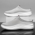Men Casual Shoes Slip-On Half Slippers Running Shoes Men Plus Size Sport Shoes Lightweight Comforty Breathable Walking Sneakers. 