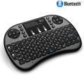RGB Mini Wireless Keyboard with Touchpad Mouse - Bluetooth & 2.4GHz Small Wireless Keyboard for Smart TV, PC, Android TV Box - Black. 