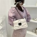Yogodlns Vintage Rivet Chain Small Shoulder Bags For Women Flap PU Leather Fashion Small Square Crossbody Bag Designer Handbag. 