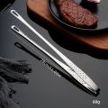 304 Stainless Steel Food Clip, Extended Barbecue Tongs for Household & Grill Use. 