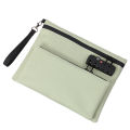 Travel Lock Bag Multiple Compartments Storage Bag with Combination Lock Zipper Money Bag Portable Certificates Organiser. 