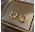 RajBi💕= Hoop Earring One PCs Gold Endless For Man. 