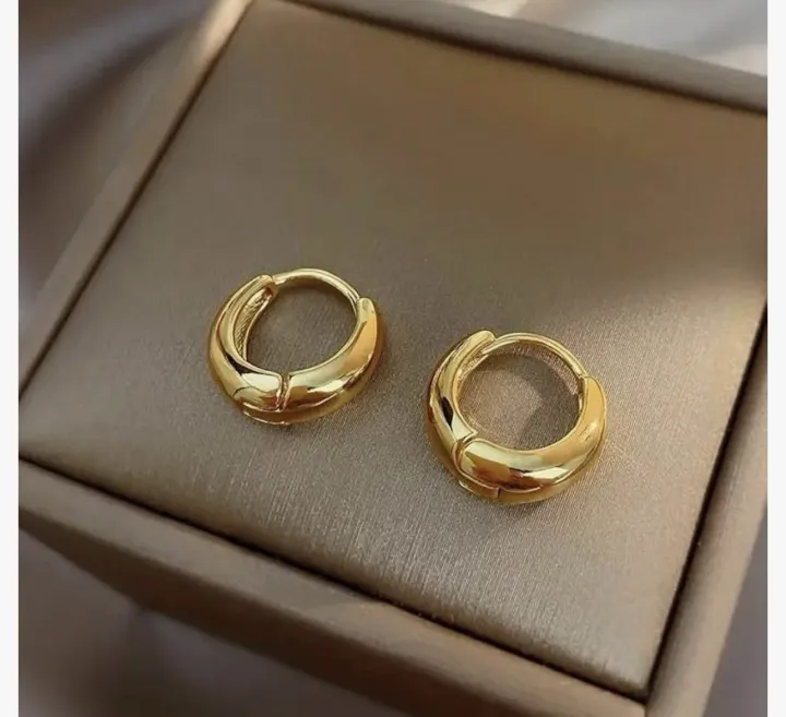 RajBi%F0%9F%92%95=%20Hoop%20Earring%20One%20PCs%20Gold%20Endless%20For%20Man%20-%20Image%207