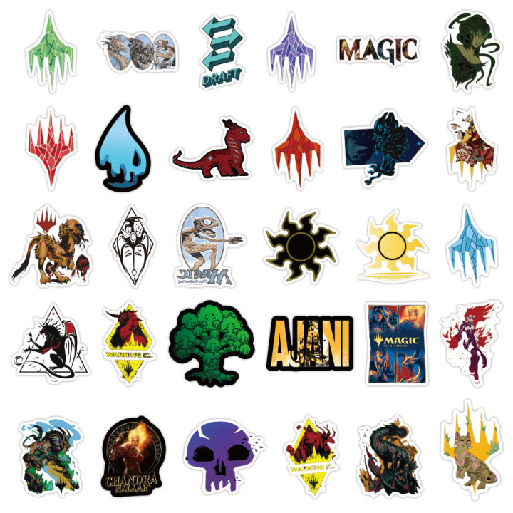 50Pcs%20%20MTG%20Stickers%20Magic%20MTG%20DIY%20Stickers%20Scrapbooking%20Phone%20Luggage%20Skateboard%20Decorative%20Waterproof%20Decals%20-%20Image%204