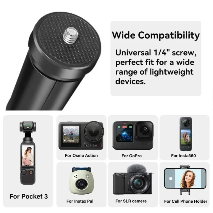 Mini%20Tripod%20Stand%20With%201/4''%20Screw%20For%20%20Pocket%203%20%20Camera%20Video%20Vlog%20Grip%20Fill%20Light%20Phone%20Gimbal%20Portable%20Desk%20Tripod%20-%20Image%204