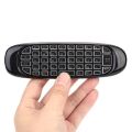 C120 RGB 7 Backlight Fly Air Mouse Gyro Sensor Wireless 2.4G RF Keyboard Remote Control For Gaming Android Smart TV Box. 