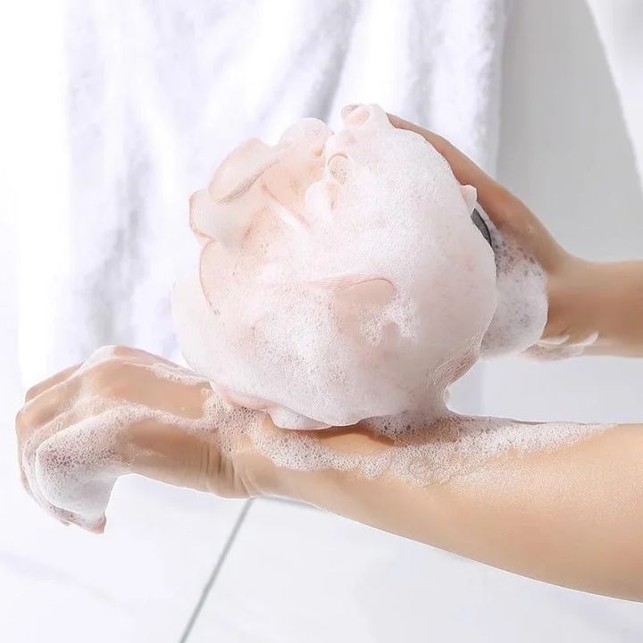 1/2/3pcs%20Large%20Bath%20Ball%20Rich%20Bubble%20Bath%20Towel%20Scrubber%20Body%20Cleaning%20Mesh%20Shower%20Wash%20Sponge%20Bathroom%20Accessories%20-%20Image%205