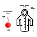 Colorful Mini Portable Raincoat Ball Thickened Disposable Waterproof Emergency Adults Rain Ponchos Cape Keyring.