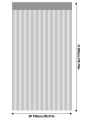 Romantic two-color love cord decoration fringe partition curtain through rod finished curtain 39.37*78.74in. 