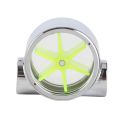 Water Flow Indicator Computer Cooling Flow Indicator Tungsten Alloy G1/4" Standard Female to Female Thread Visual Flow Indicator. 