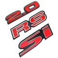 ABS Car Sticker Body Emblem Rear Badge for Honda SI 2.0 RS Logo I VTEC Civic Fit Accord Odyssey CRV HRV Jazz Exterior Decoration. 