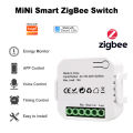 Smart Life ZigBee Socket Switch Relay Module KWh Meter Power Monitor Timer 16A Overload Protect Support  Home Alexa. 