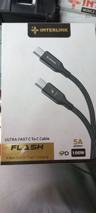 Interlink Fast C to C Cable-5A -Fast Data cable