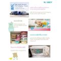 S5-N170 food storage box set 180ml 5oz. 4 leaves + nanny spoon, this box, lid, free of charge.. 