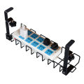 K cable tray organizer, under table cable management, suitable for working computer table, home and office, new installation free under wire table rack.. 