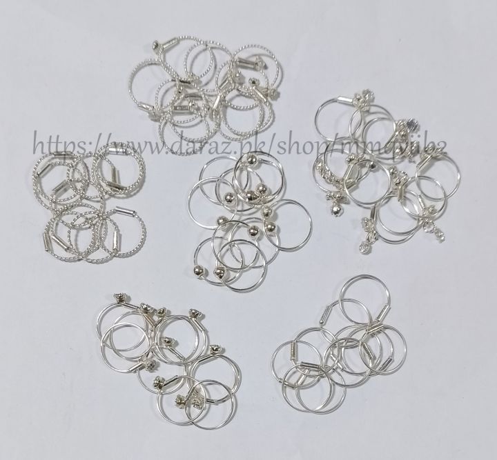 Nathli Original Chandi ( اصل چاندی) Nose Ring Real Silver 925 Multi Design For Girl & Women