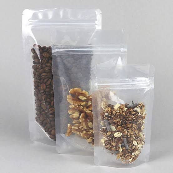 Transparent  Stand Up Pouches Zipper Bags Packaging 10cmx15cm