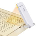 Book Light Brightness Adjustable for Eye-Protection USB Rechargeable LED Clip on Portable Bookmark Light for Reading in Bed Car. 