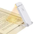 Book Light Brightness Adjustable for Eye-Protection USB Rechargeable LED Clip on Portable Bookmark Light for Reading in Bed Car. 